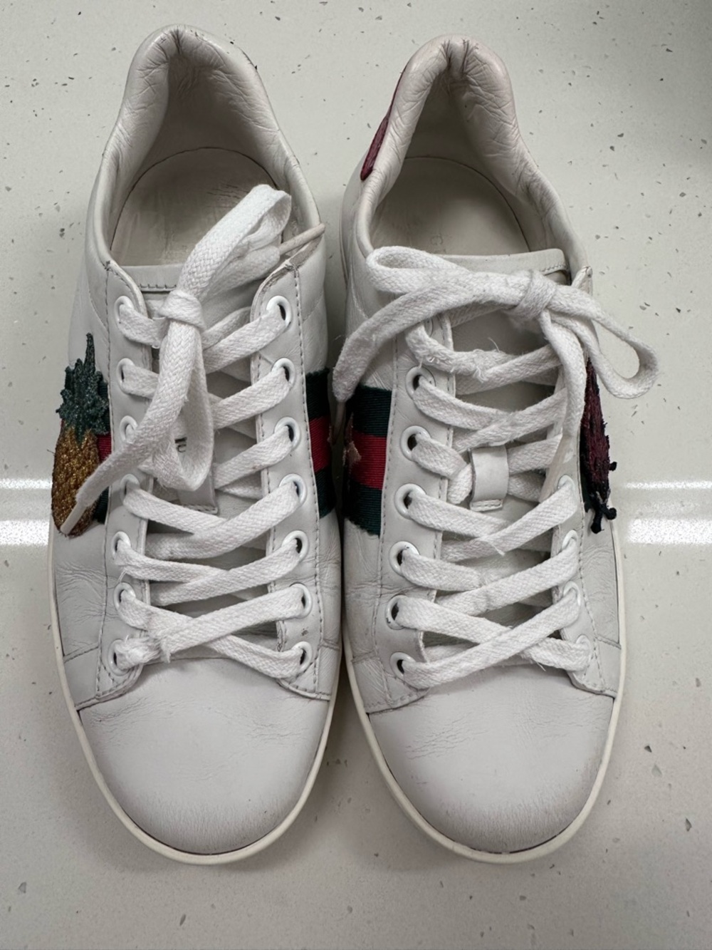 Gucci Ace Low-top Ladybug and Pineapple Sneakers